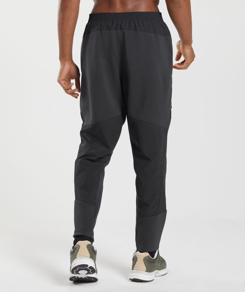 Men's Gymshark Retake Woven Jogger Black | CA 3651N0